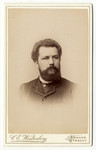 221189 Portret van P.C. Visser, geboren 1857, lid van de gemeenteraad van Utrecht (1892-1895), overleden in of na 1895. ...